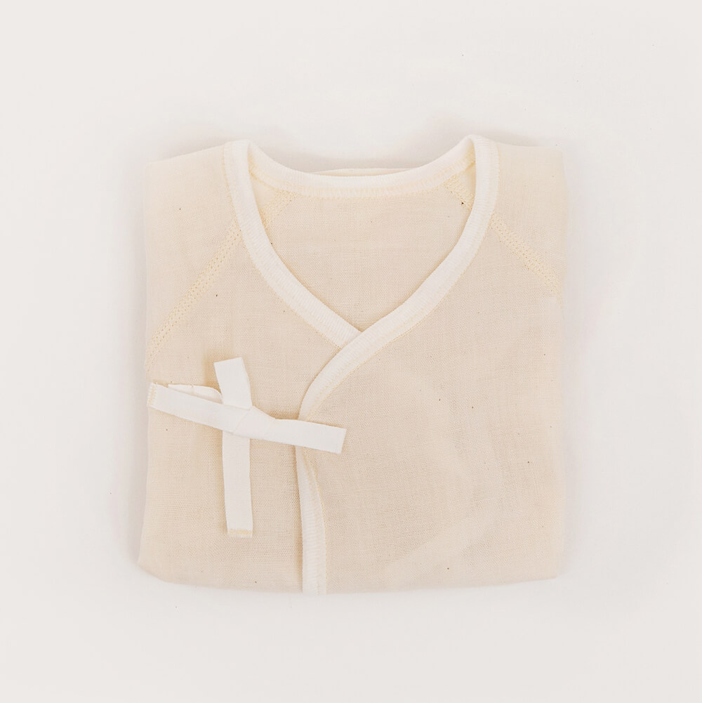 日本製有機棉紗布衣,寶寶紗布衣,新生兒紗布衣,有機棉紗布衣,日本製紗布衣,無漂白無染色寶寶紗布衣